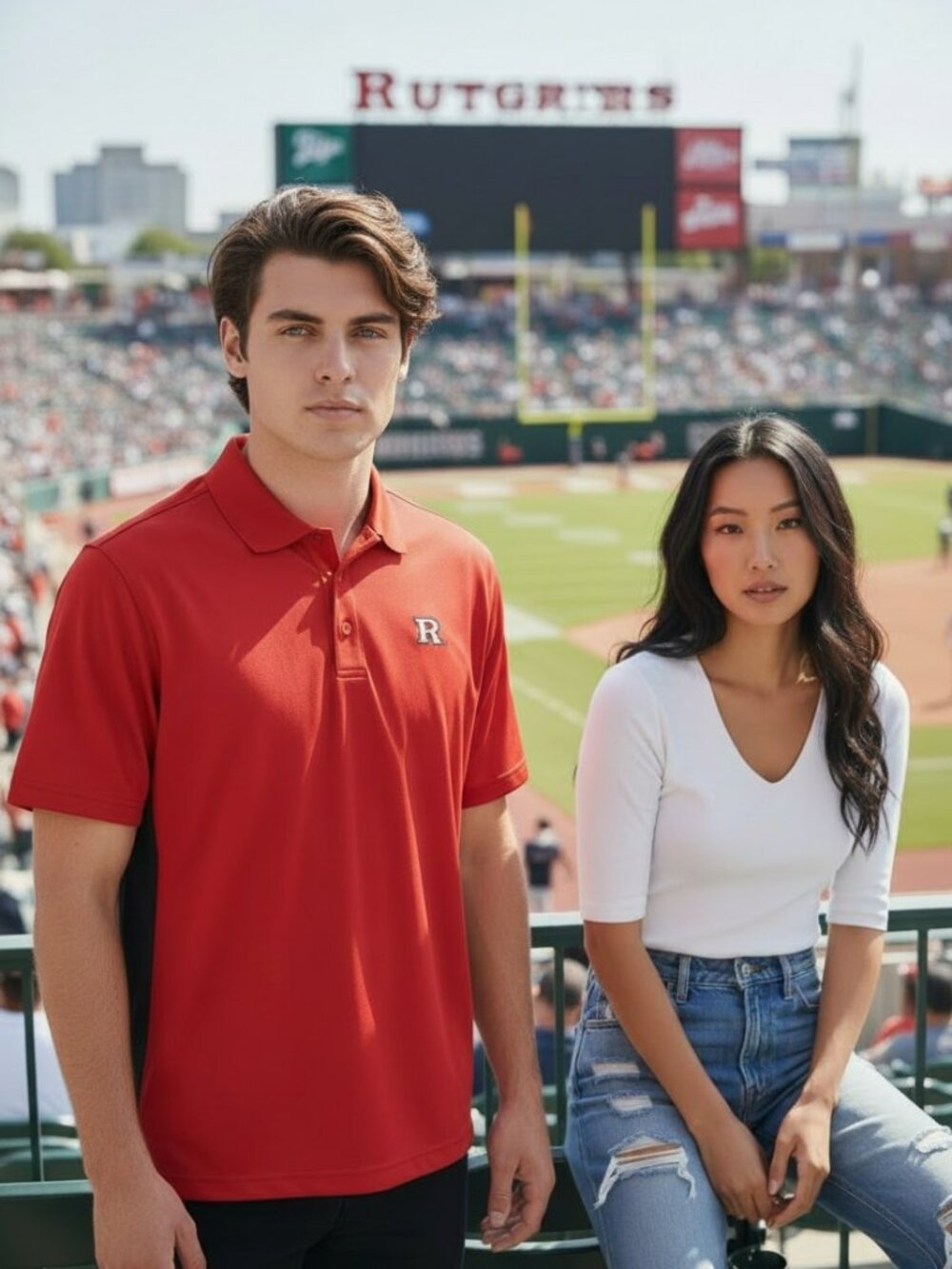 Under Armour Red Polo Shirt with 'R' Chest Logo